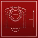 Adaptador de Guidão Anker Up 22x28.5X35 Elegance Vermelho