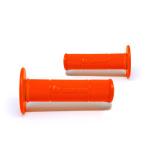 Manopla Biker Diamond Grip Laranja Neon