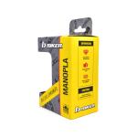 Manopla Biker Diamond Grip Laranja Neon