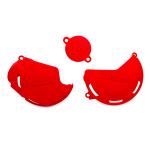 Protetor de Tampas do Motor Biker CRF250F Vermelho