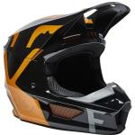 Capacete Fox V1 Skew Preto/Dourado