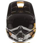 Capacete Fox V1 Skew Preto/Dourado