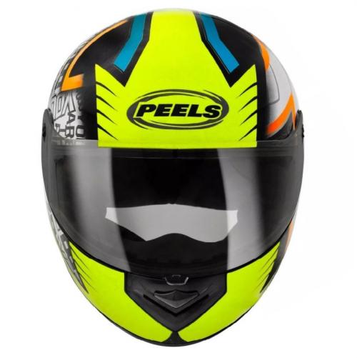 Capacete Peels Spike You 78 Preto / Amarelo