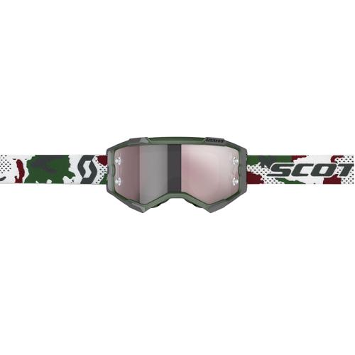 Óculos Scott Fury Green Camo/White - Silver Chrome Works