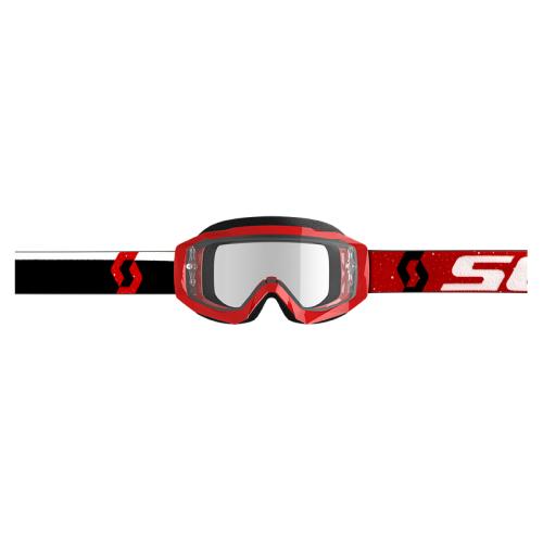 Óculos Scott Hustle Red/Black/White Clear Works