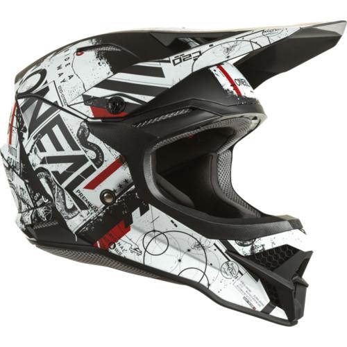 Capacete Oneal 3Series Scarz Black/White/Red