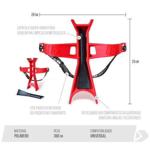 Bloqueador de Suspensão Biker 250MM Vermelho