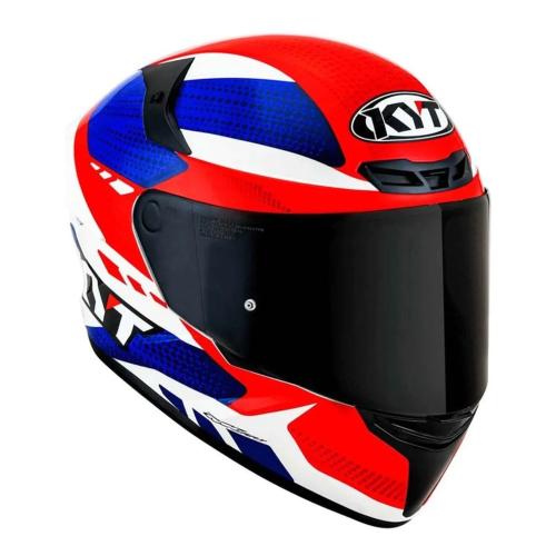 Capacete Kyt TT- Course Gear Blue/Red