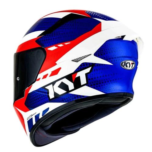 Capacete Kyt TT- Course Gear Blue/Red