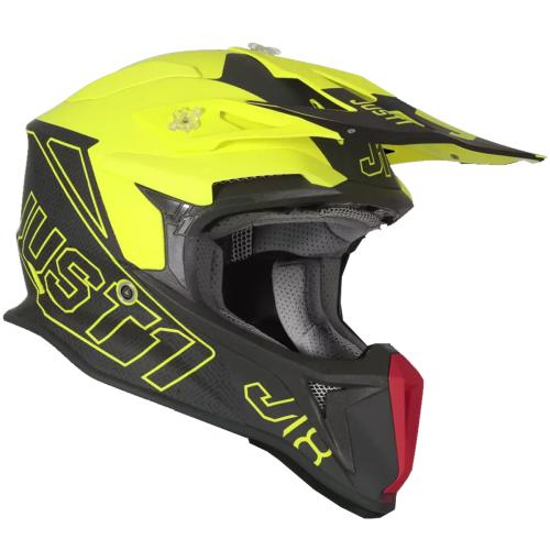 Capacete Just1 J18 Cinza/Verde Fluor