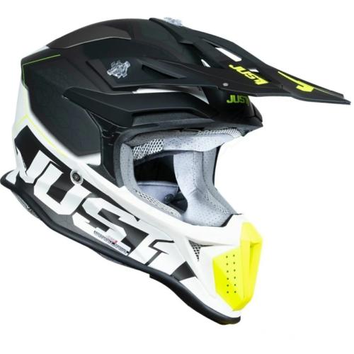 Capacete Just1 J18 Preto/Amarelo Fluor