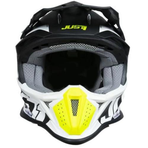 Capacete Just1 J18 Preto/Amarelo Fluor