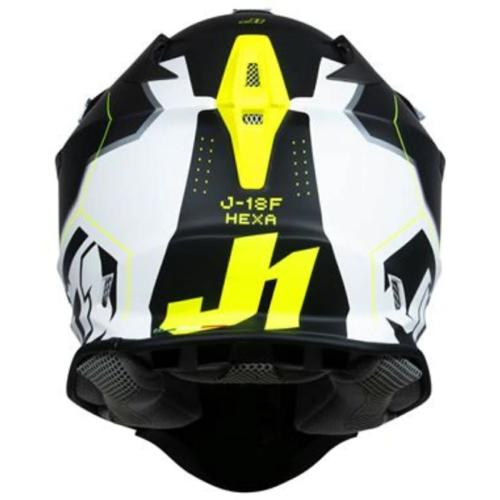 Capacete Just1 J18 Preto/Amarelo Fluor